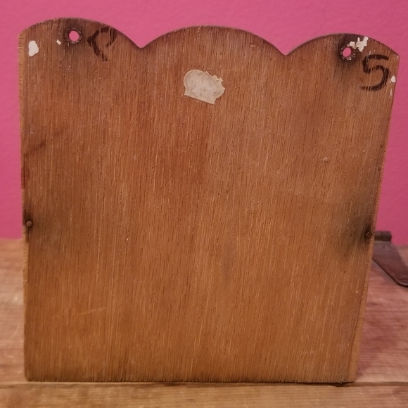 Vintage GNCO Japan WOODEN SPICE RACK w/ 6 Ceramic Fruit Themed Shakers / Jars - Picture 4 of 15